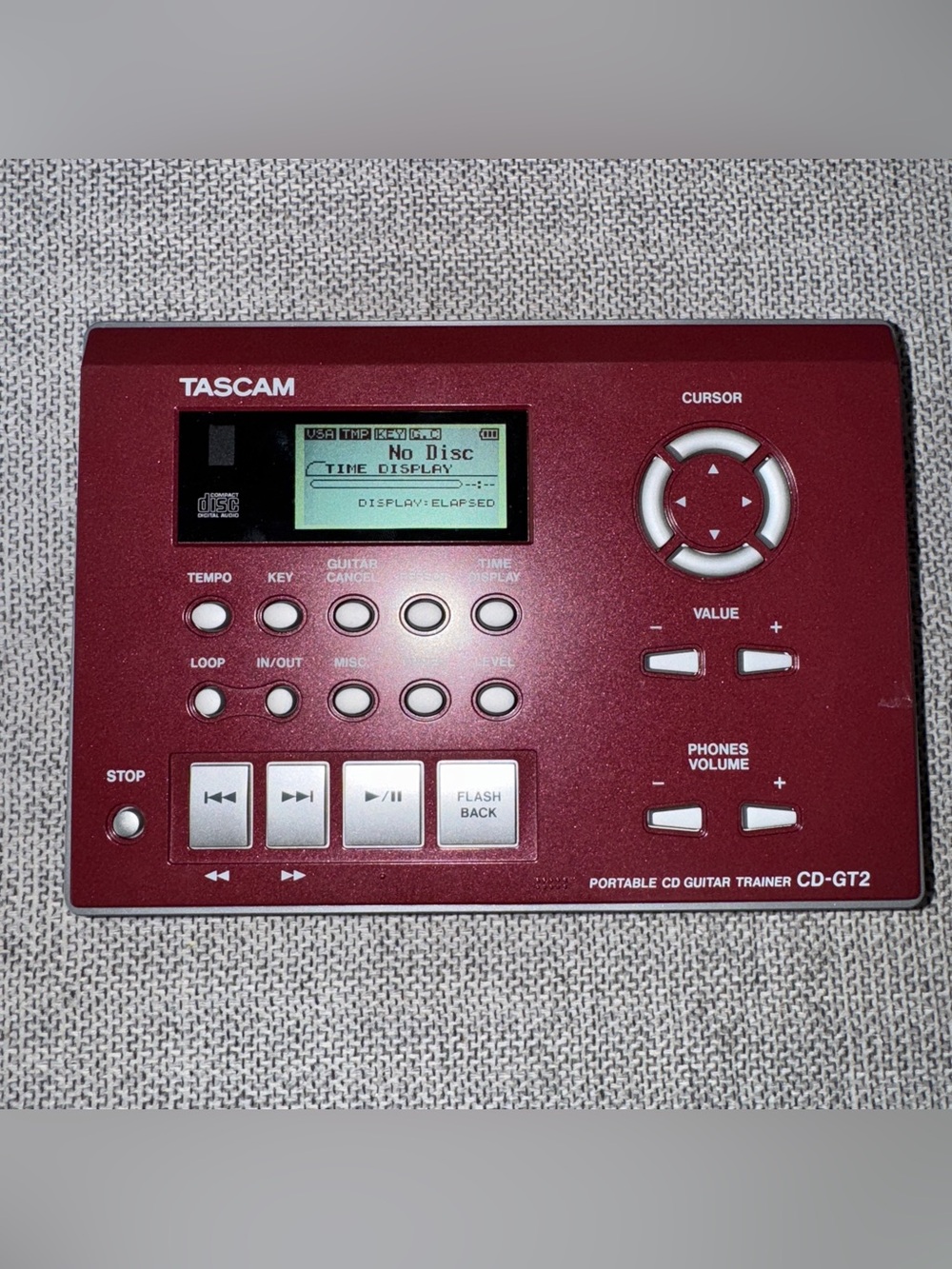 TASCAM CD-GT2 Portable CD Guitar Trainer from Japan